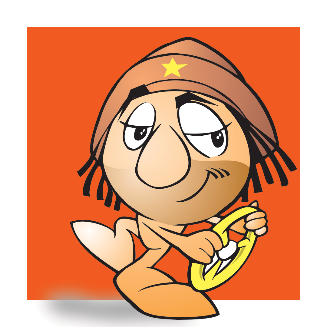 Mascote praiano desenvolvido pela RD
